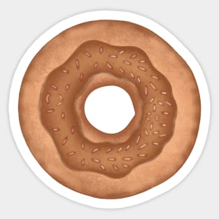 Donut Chocolate Sticker